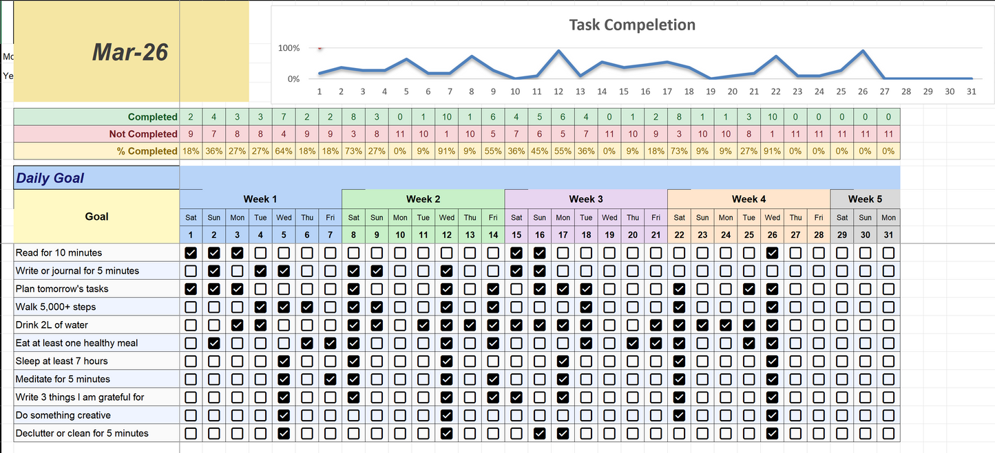 Monthly Planner - Task Tracker
