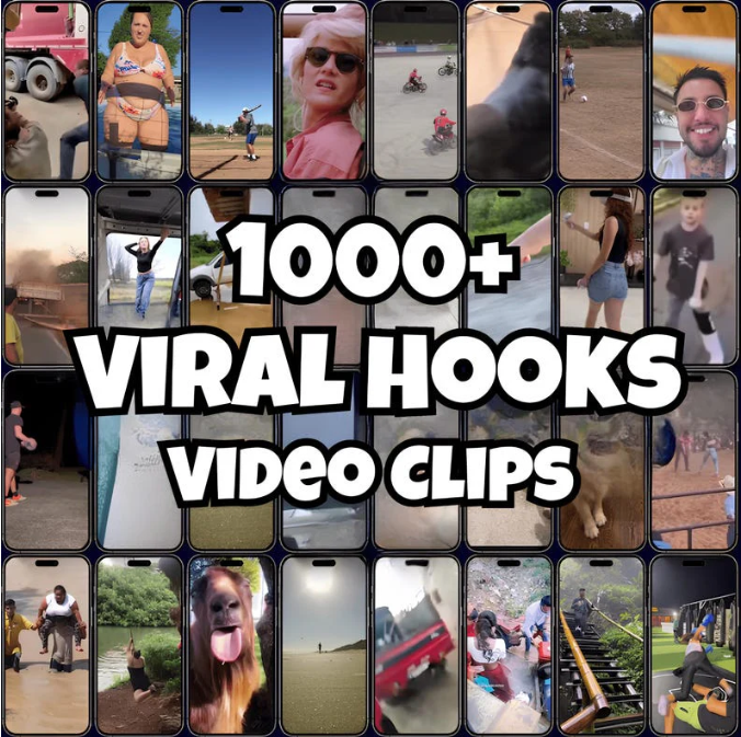 1000+ Ready to use Viral Video Hooks (Instant lifetime access within 30 seconds) with Reselling rights.