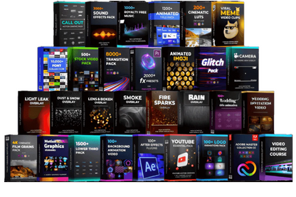 Mega Video Editing Bundle (Instant Lifetime Access Within 30 Seconds) With Reselling Rights